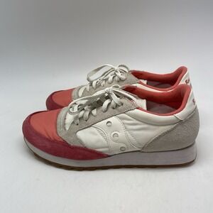 Saucony Sneakers Womens 9.5 Jazz‎ Womens White S1044-405 Casual Athletic Shoes